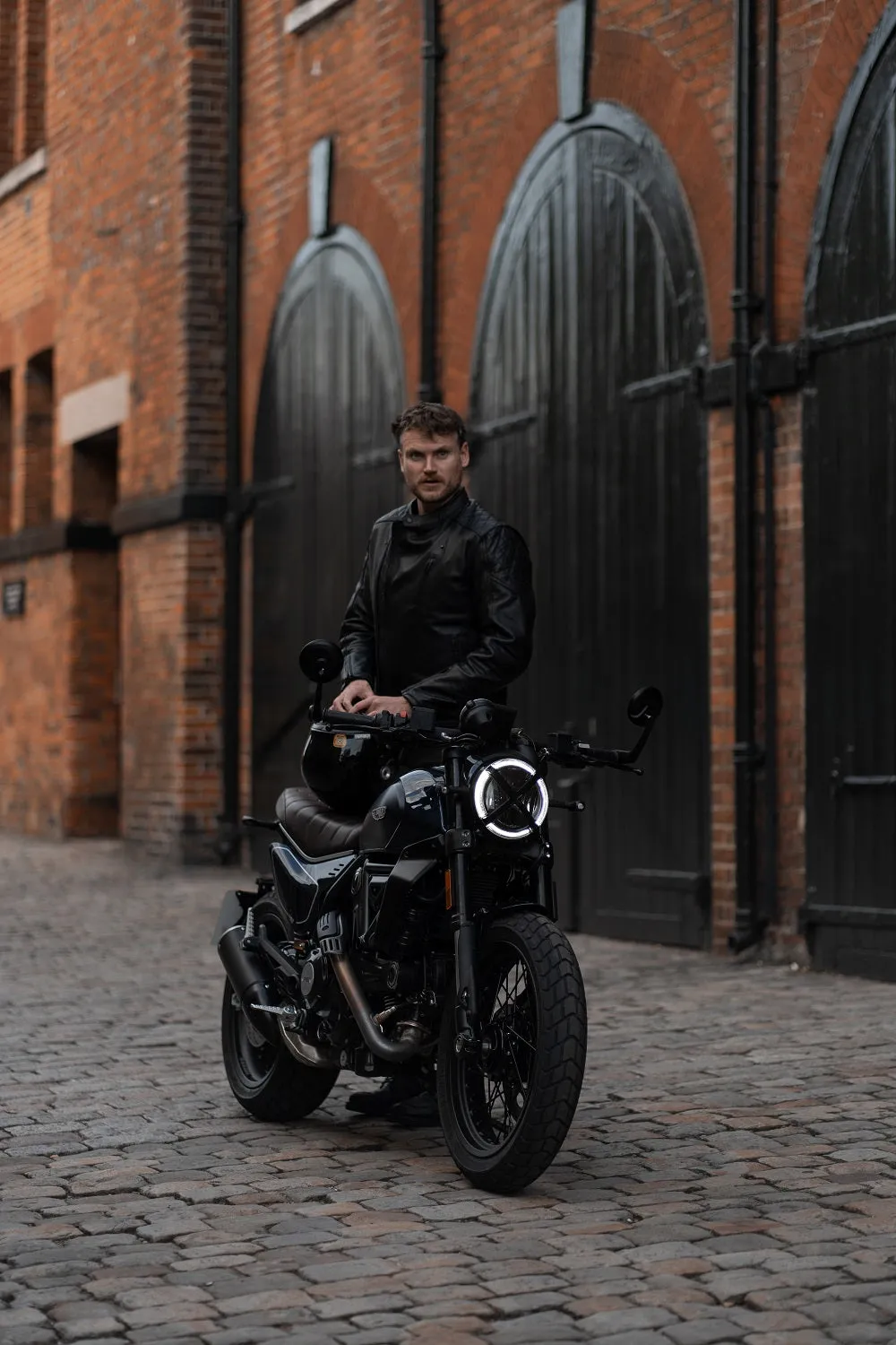Pando Moto Twin Leather Jacket - Black