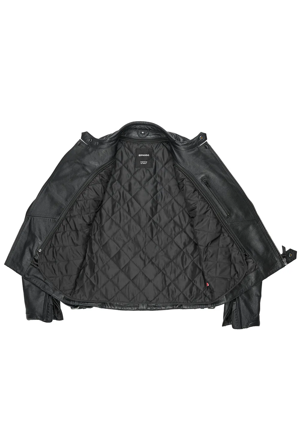 Pando Moto Twin Leather Jacket - Black