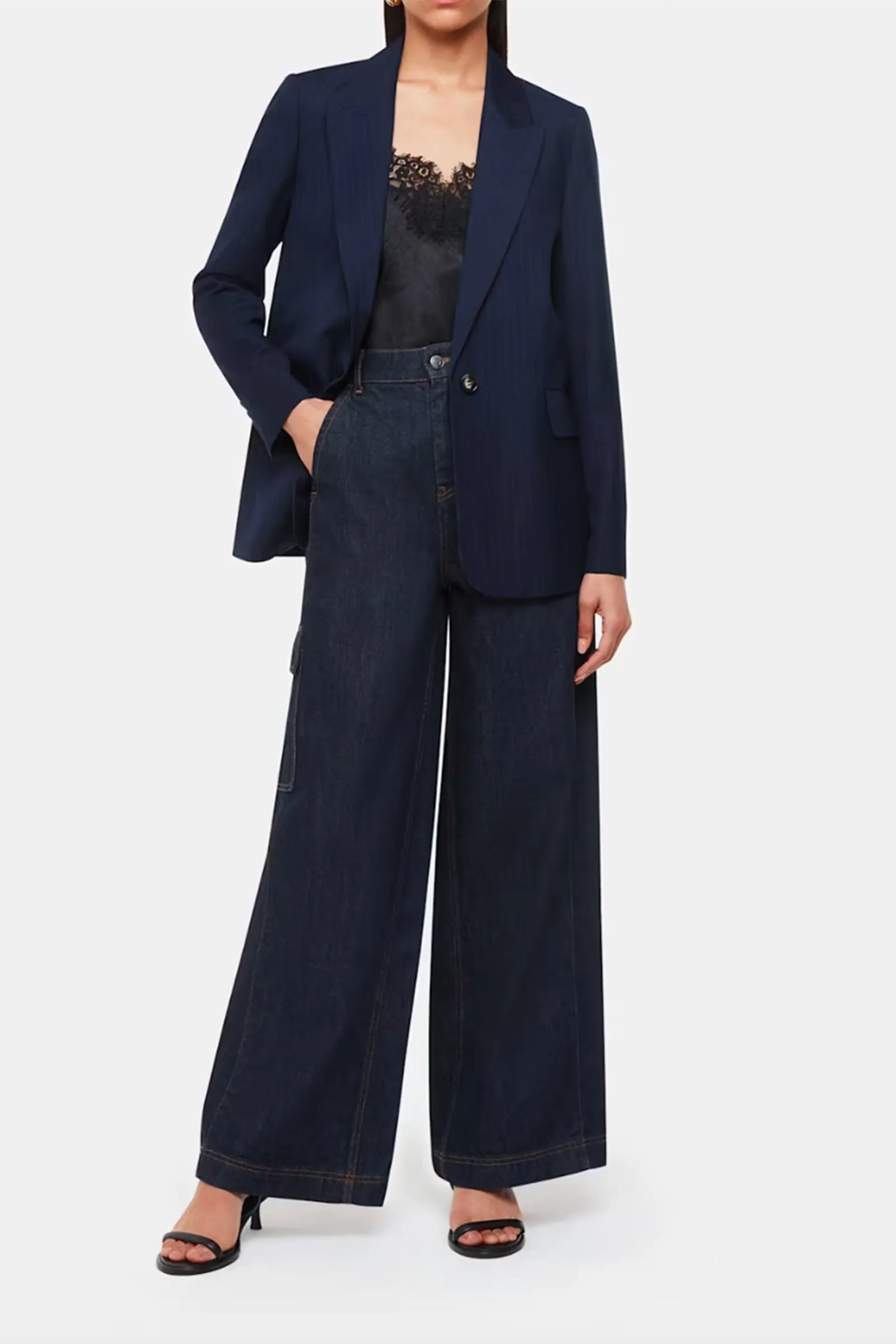 Pinstripe Blazer
