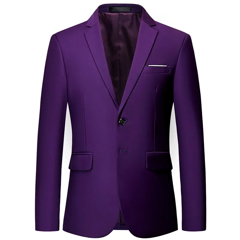 Plyesxale Blau Rot Grün Weiß Grau Gelb Lila Blazer Herren Slim Fit Herren Blazer Freizeitjacke 5-6XL Herren Blazer Q65