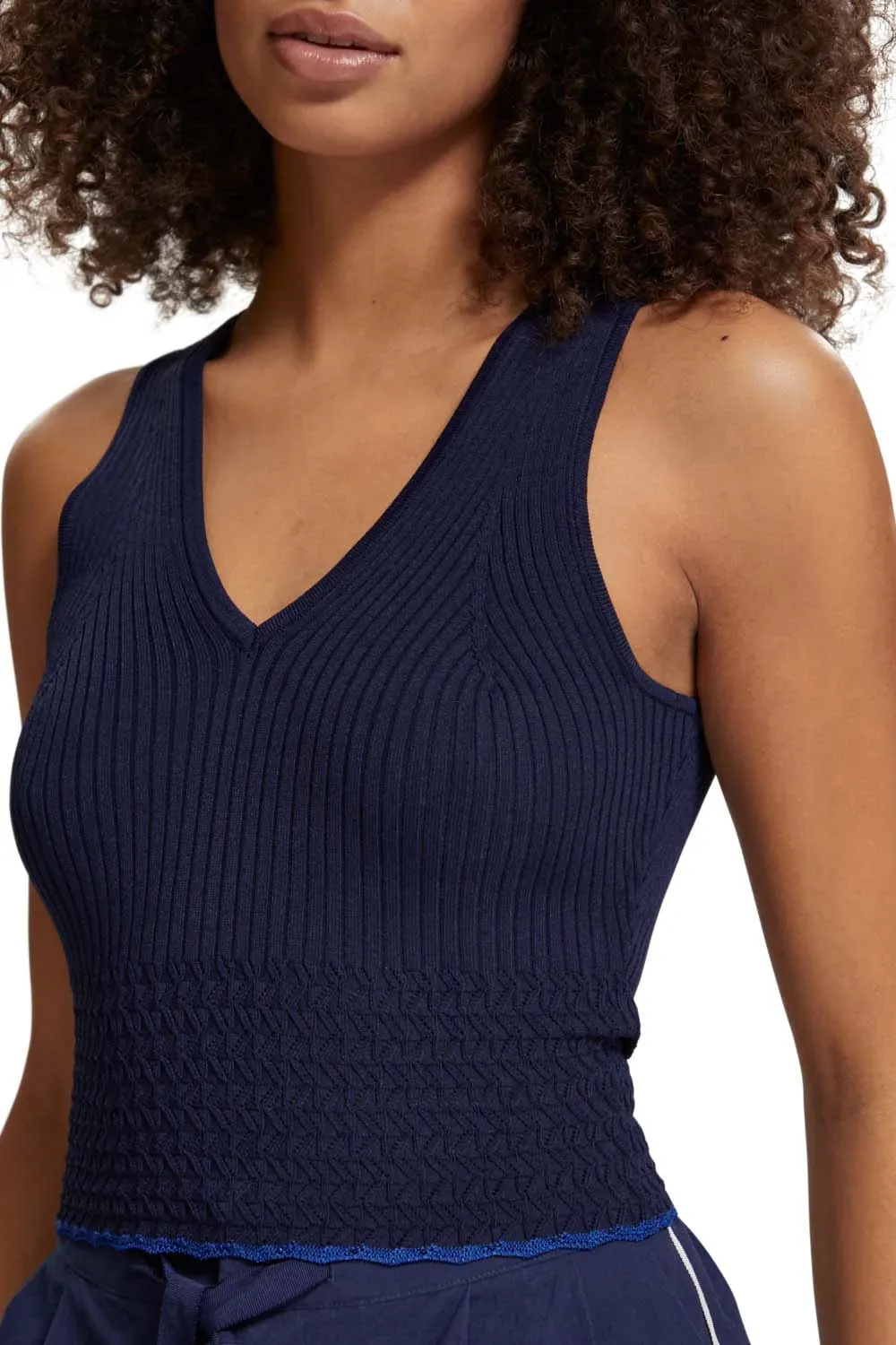 POINTELLE KNITTED TANK