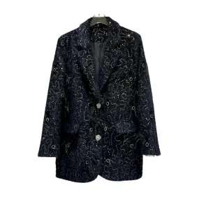 Pre Order:  Downy Sequined Woolen Blazer