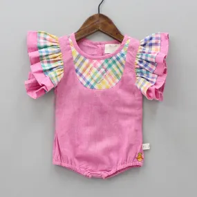 Pre Order: Pink Flared Sleeves Bodysuit
