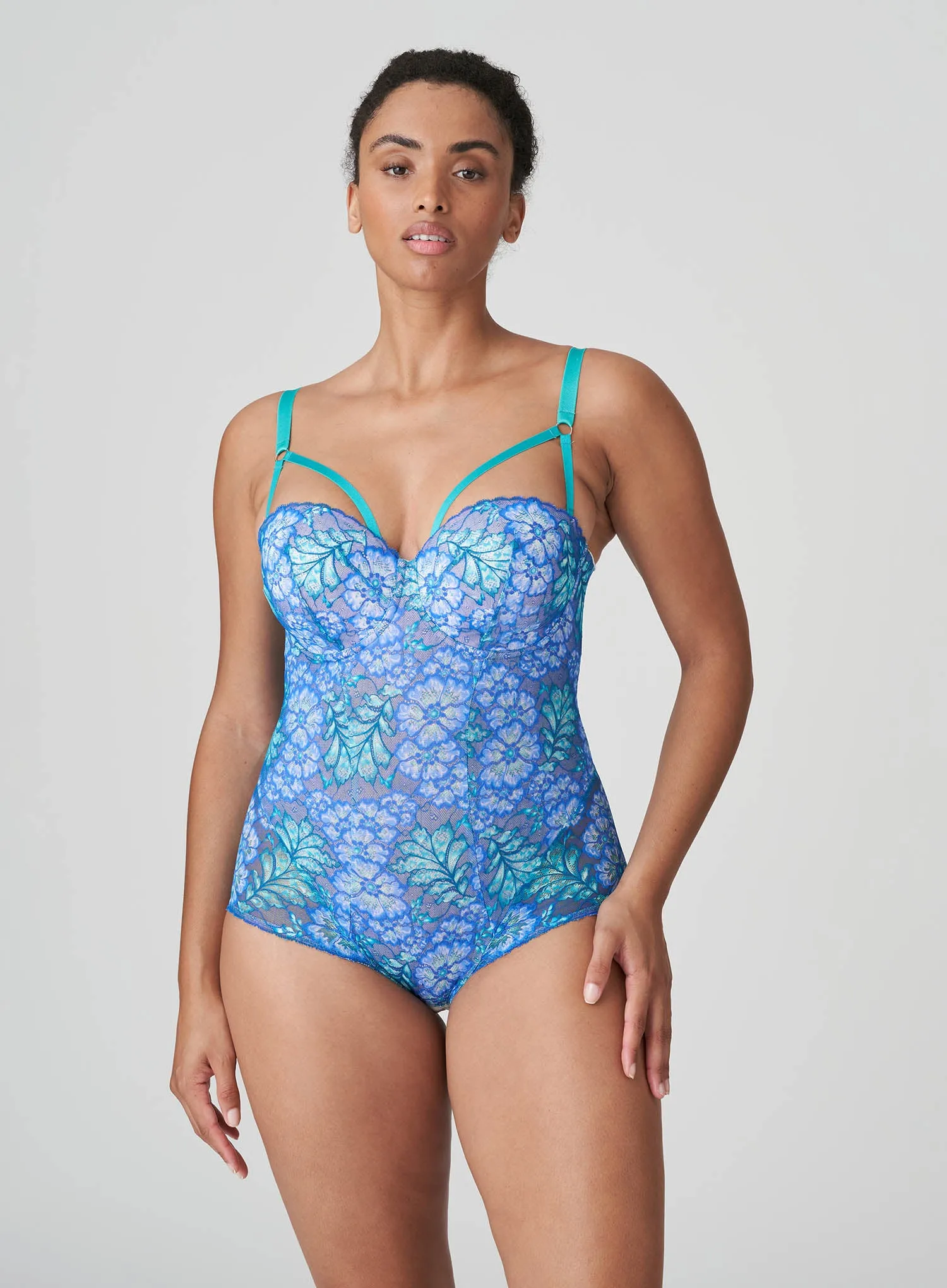 PrimaDonna Twist: Morro Bay Underwired Bodysuit Mermaid Blue