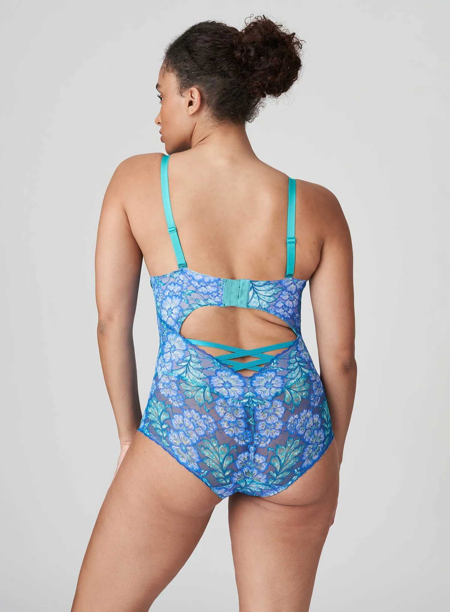 PrimaDonna Twist: Morro Bay Underwired Bodysuit Mermaid Blue
