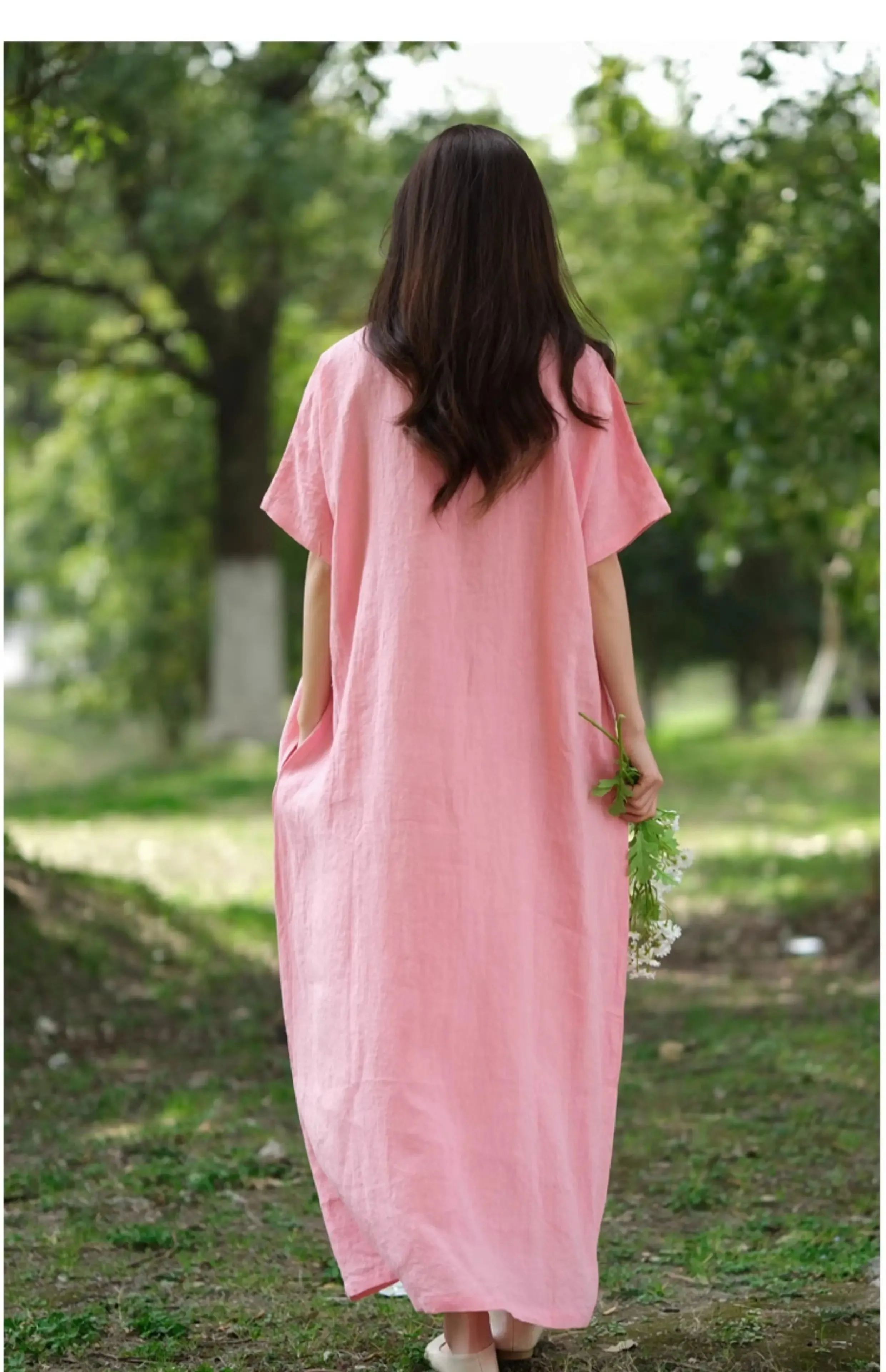 Prom dresses - Loose Fit A-Line Summer Pink Robe