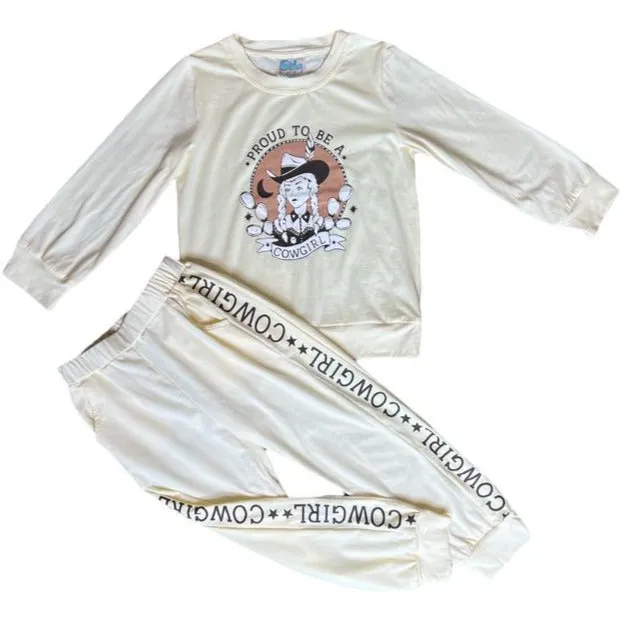 Proud to be a Cowgirl Sweatpants Set Baby (0-18M)