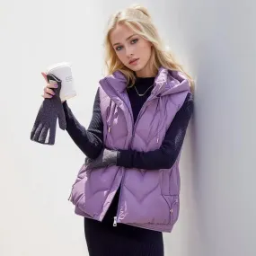 Puffer vest with Hoodie