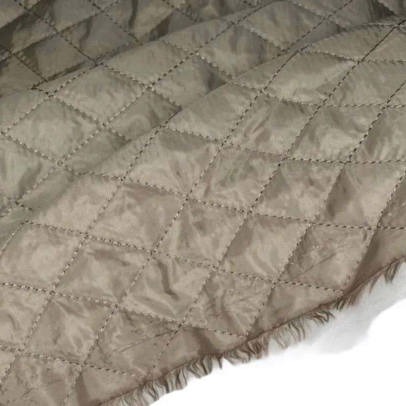 Quilted Nylon - Diamonds - Beige