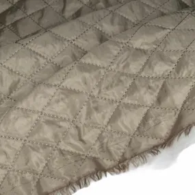 Quilted Nylon - Diamonds - Beige