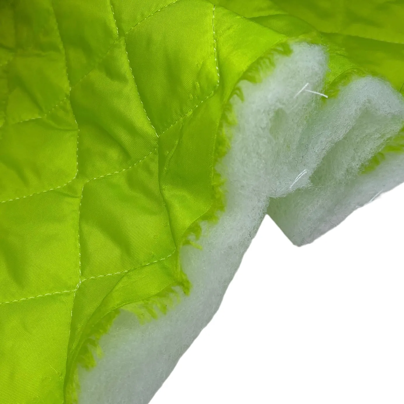 Quilted Nylon - Square - Neon Yellow