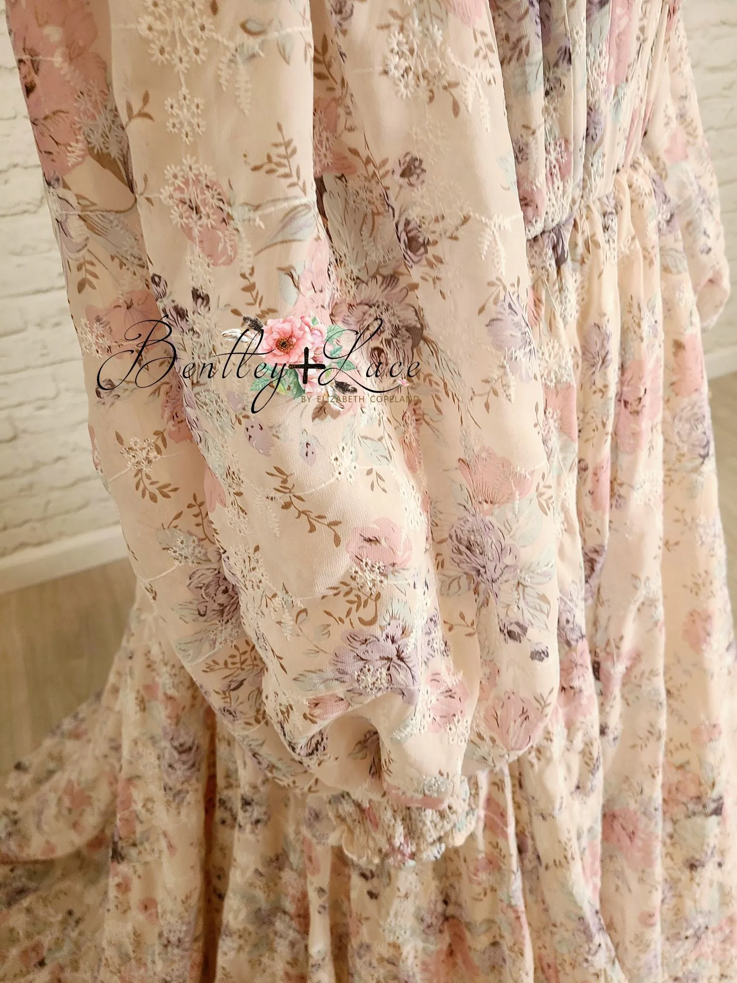 "Sarah" - Beautiful boho inspired gown - (TEEN-ADULT) Maternity Friendly.