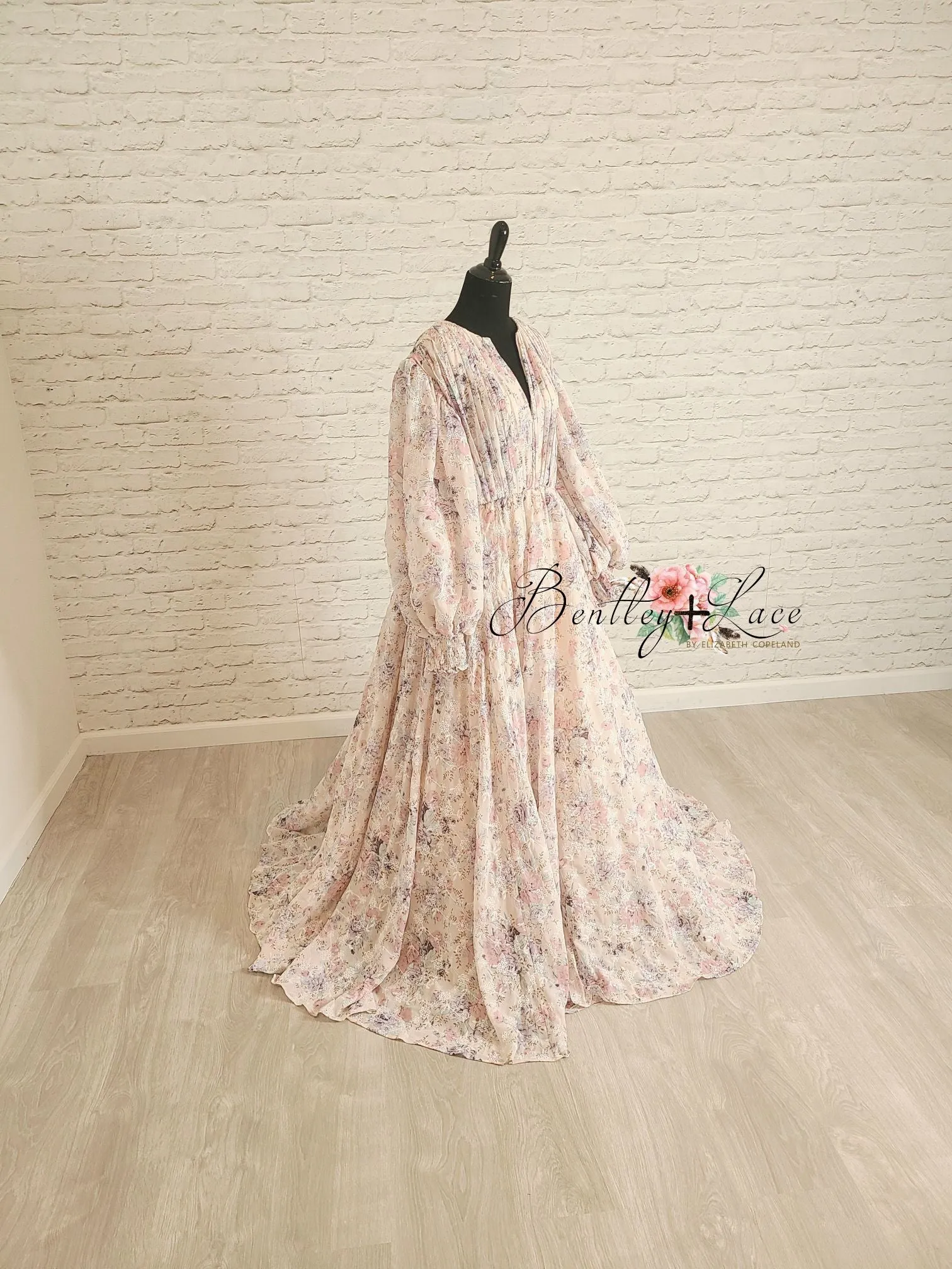 "Sarah" - Beautiful boho inspired gown - (TEEN-ADULT) Maternity Friendly.