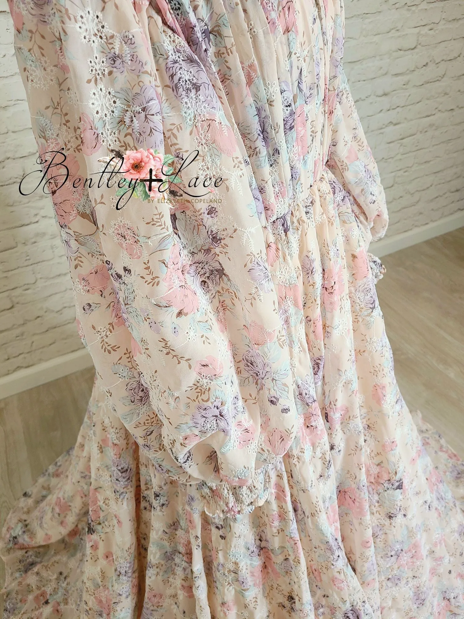 "Sarah" - Beautiful boho inspired gown - (TEEN-ADULT) Maternity Friendly.