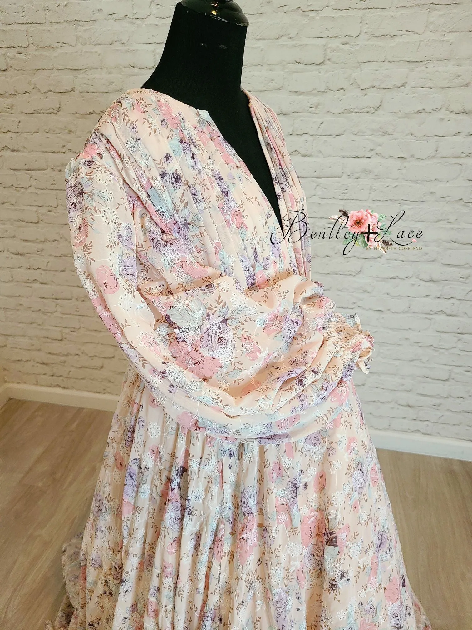 "Sarah" - Beautiful boho inspired gown - (TEEN-ADULT) Maternity Friendly.