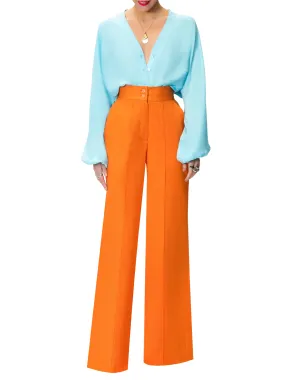"Tiffany" Blue Bell Sleeve Bodysuit