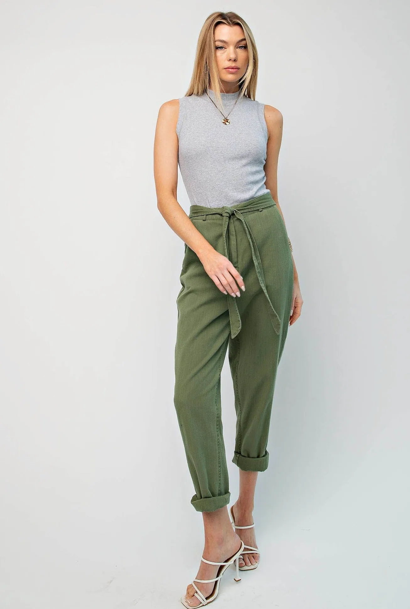 Ribbed Sleeveless Bodysuit • Heather Grey