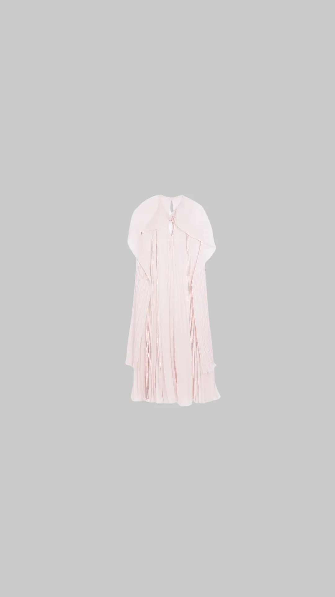 River Island Pink Pleated Cape Maxi Dress