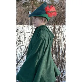 Robin Hood Costume Hat and Cape Set