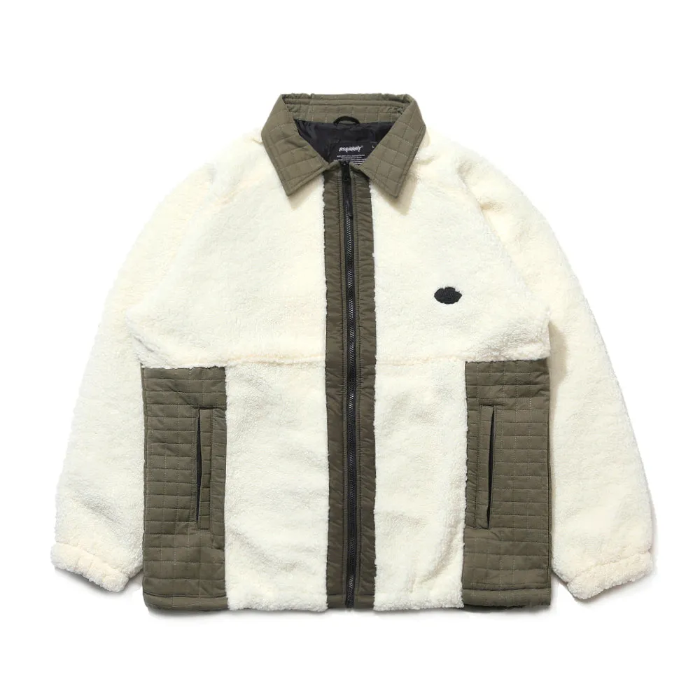 RYC FLEECE JACKET CREAM / KHAKI