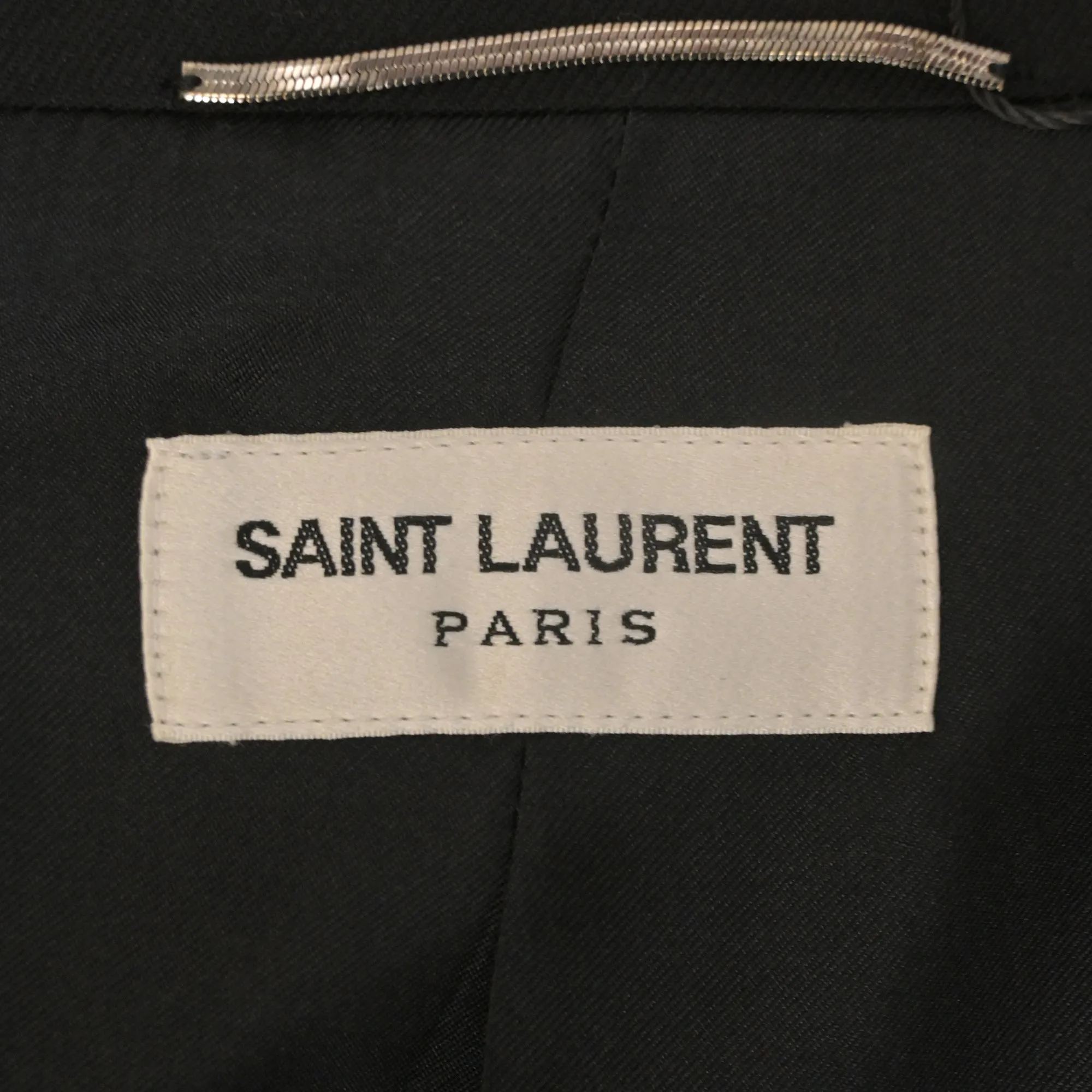 Saint Laurent Slim Fit Blazer in Black Wool
