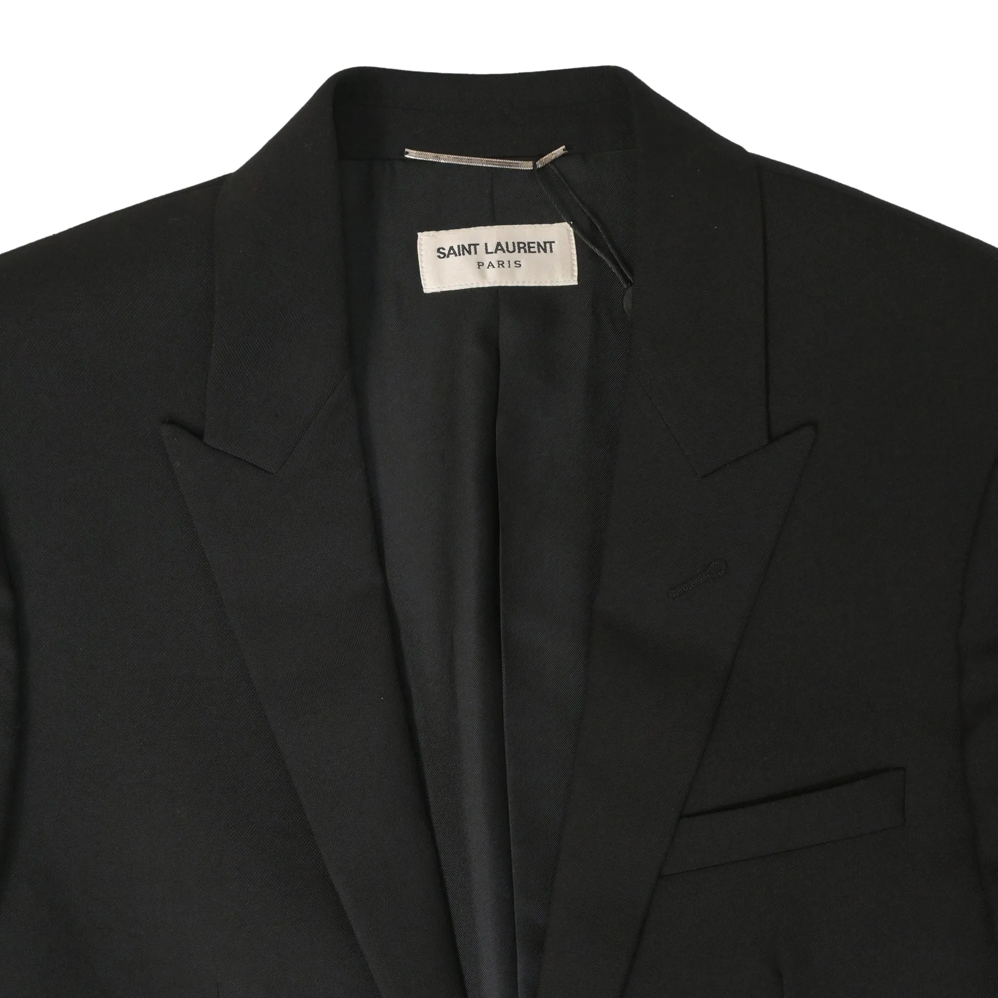 Saint Laurent Slim Fit Blazer in Black Wool