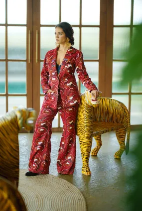 Salima Silk Pantsuit