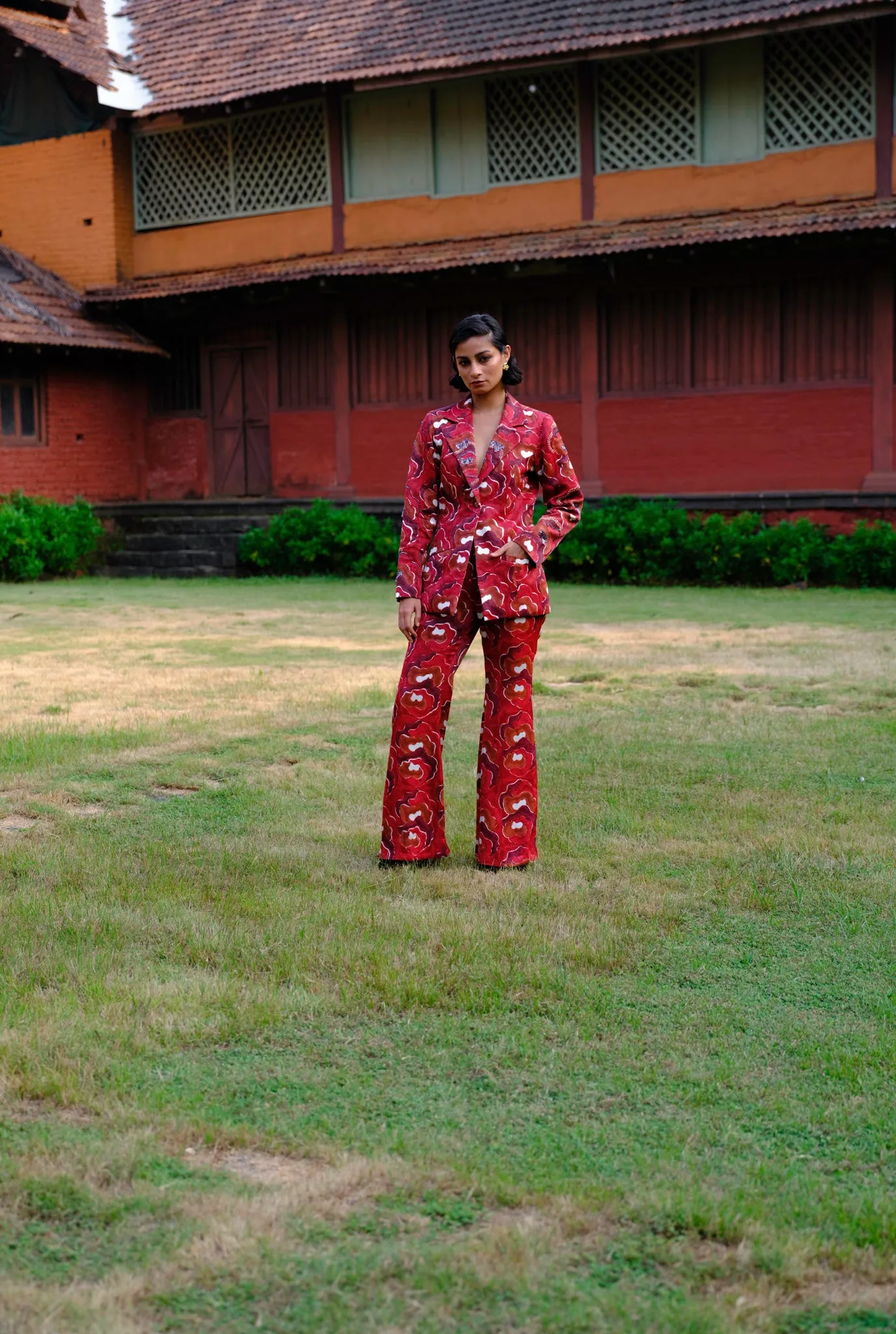 Salima Silk Pantsuit
