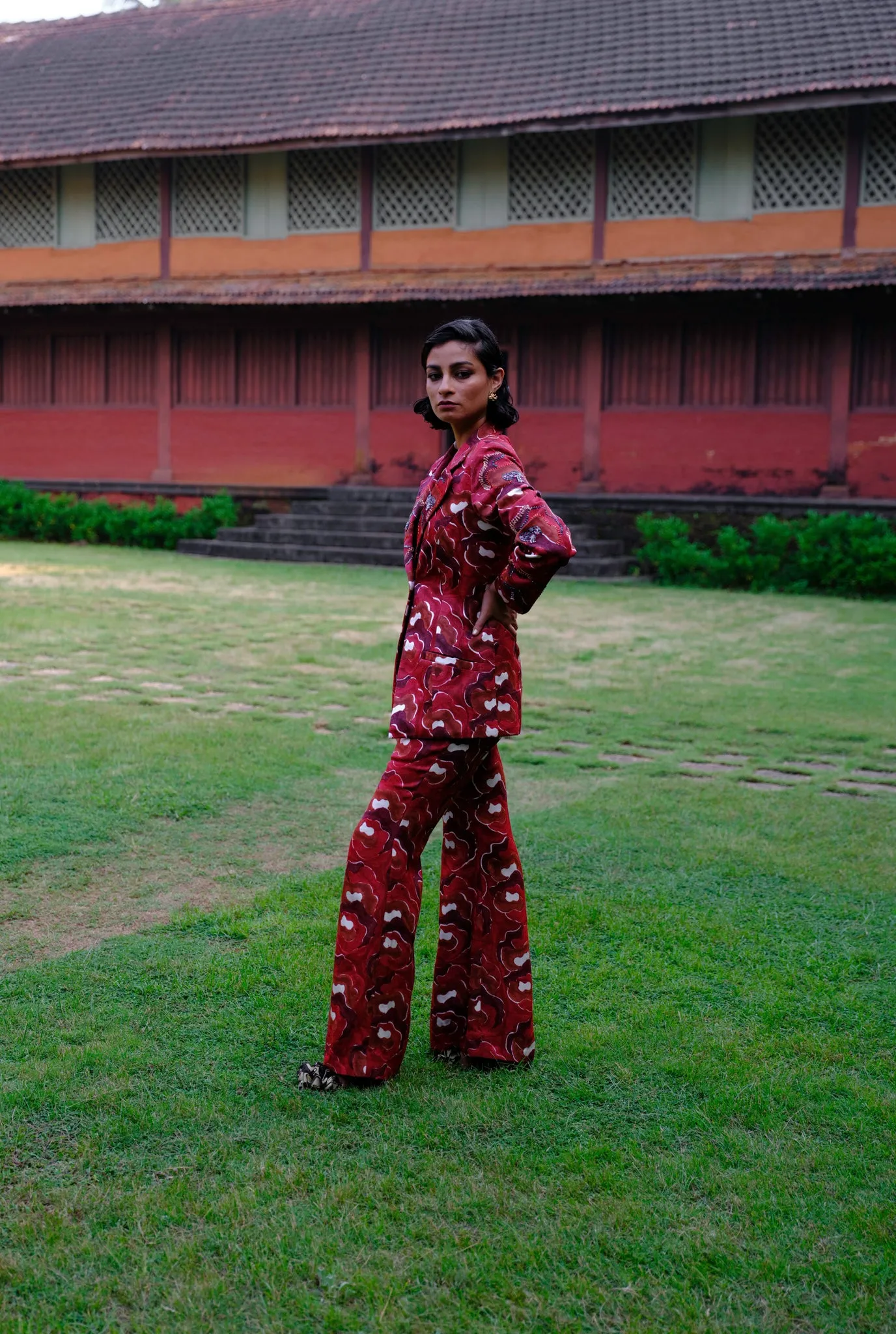 Salima Silk Pantsuit
