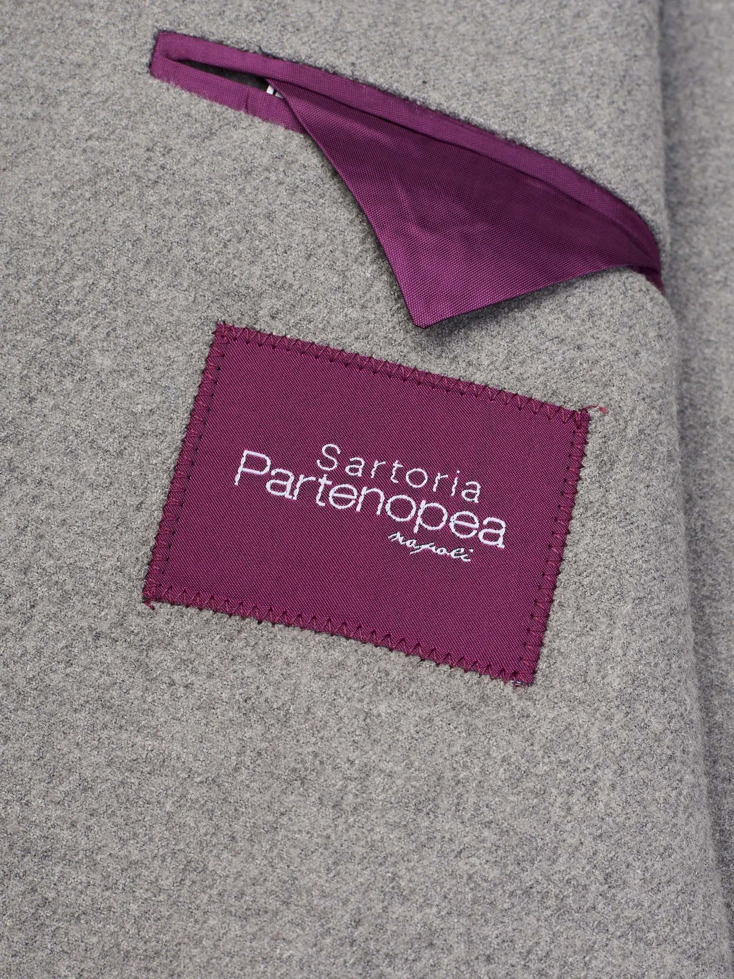 SARTORIA PARTENOPEA Gray Flannel Jacket Blazer EU 52 NEW US 42 Current Model