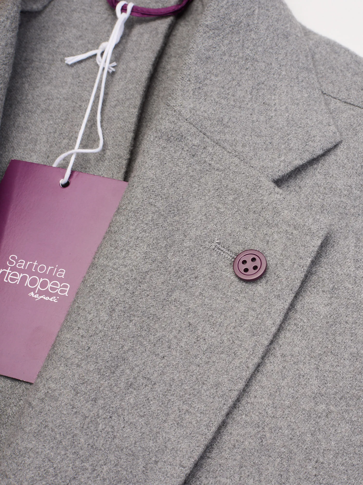 SARTORIA PARTENOPEA Gray Flannel Jacket Blazer EU 52 NEW US 42 Current Model
