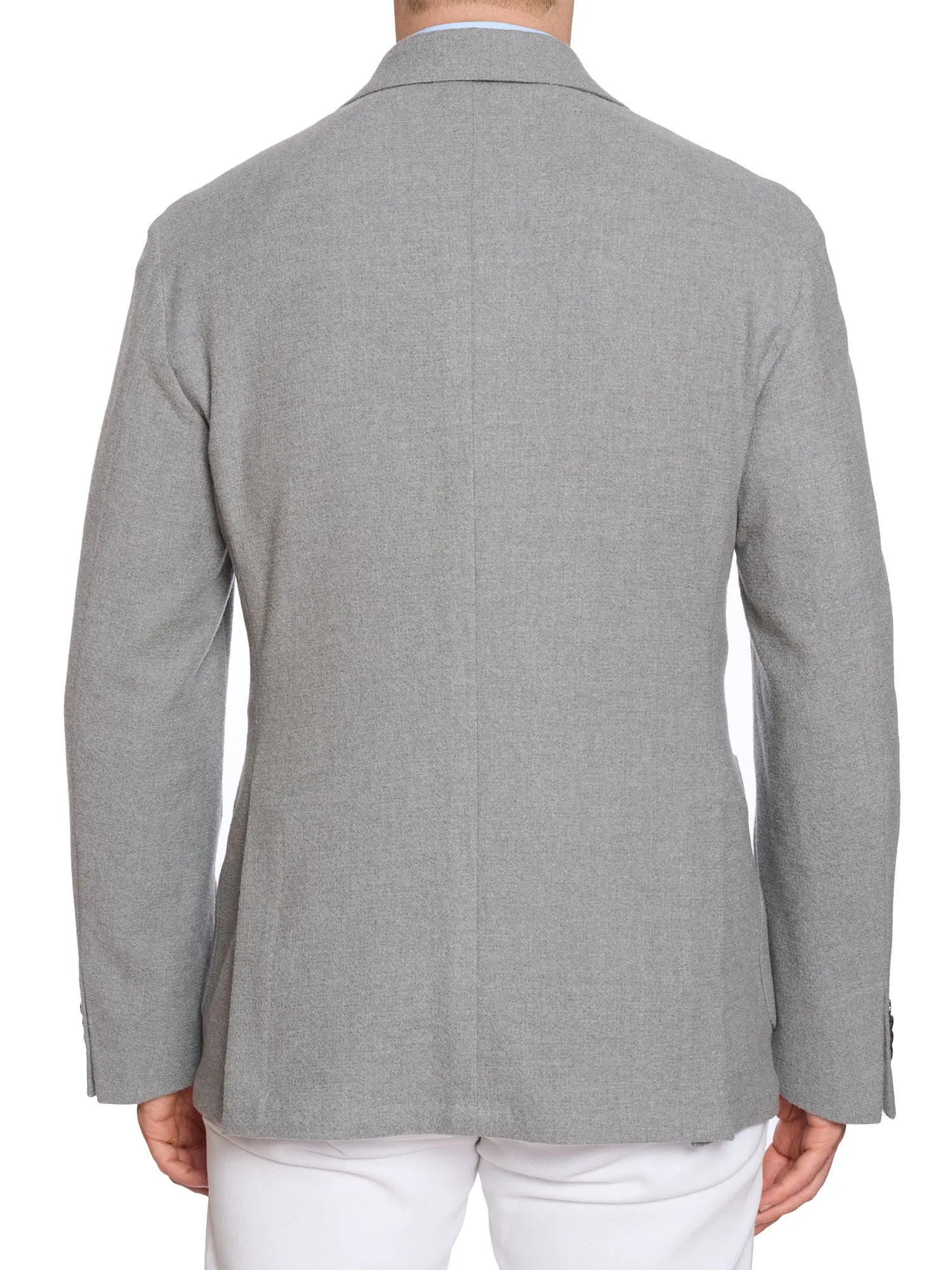 SARTORIA PARTENOPEA Gray Flannel Jacket Blazer EU 52 NEW US 42 Current Model
