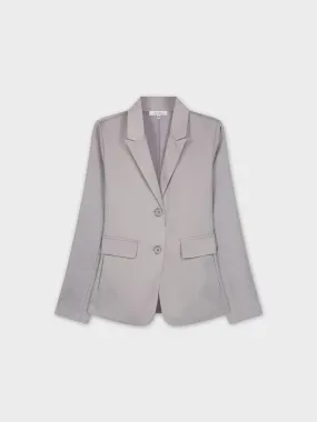 Satin Blazer-Grey