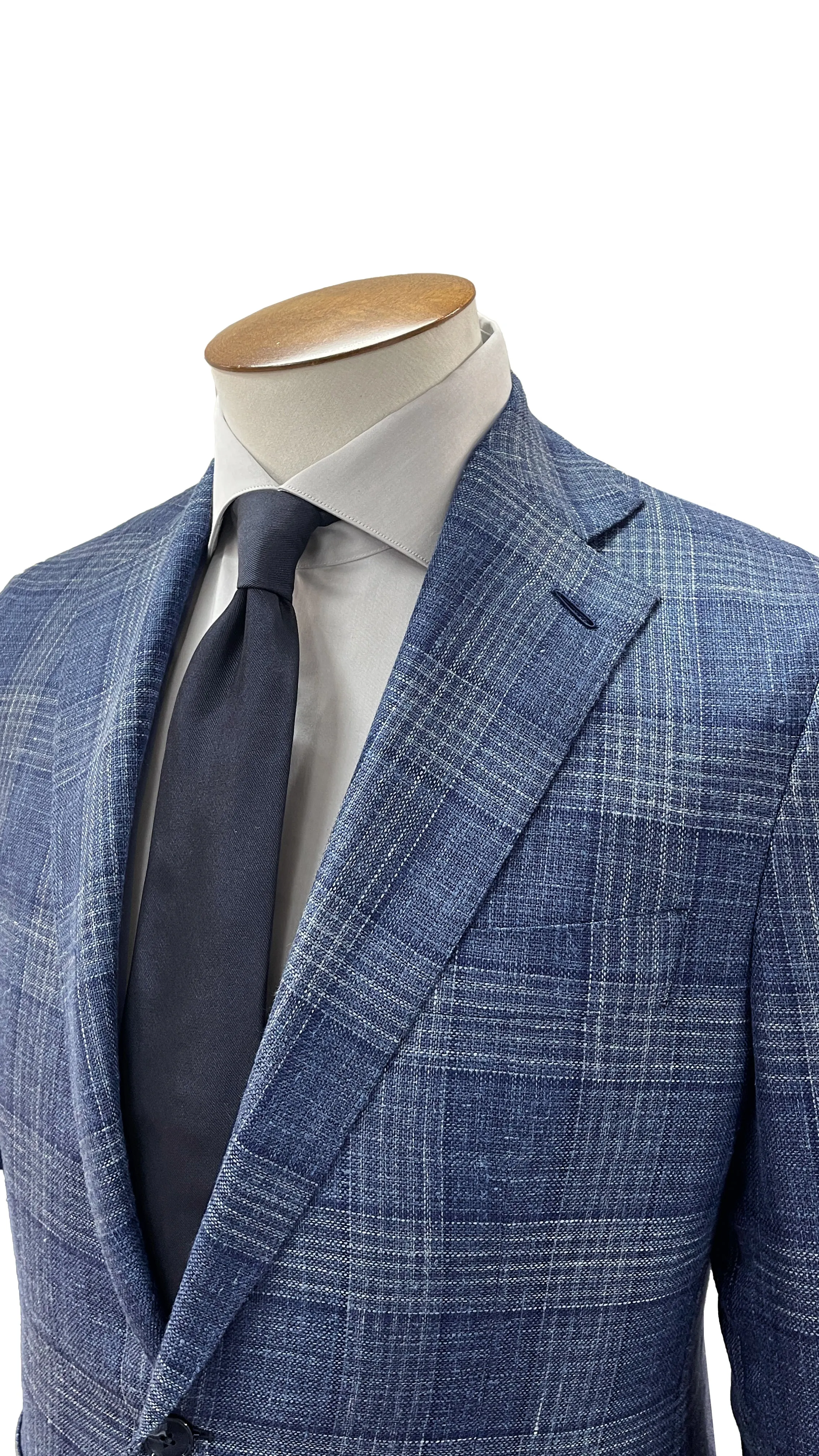 Scala Blazer - Indigo Tonal Overcheck