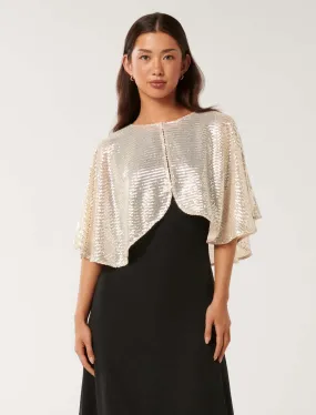 Serena Sequin Cape