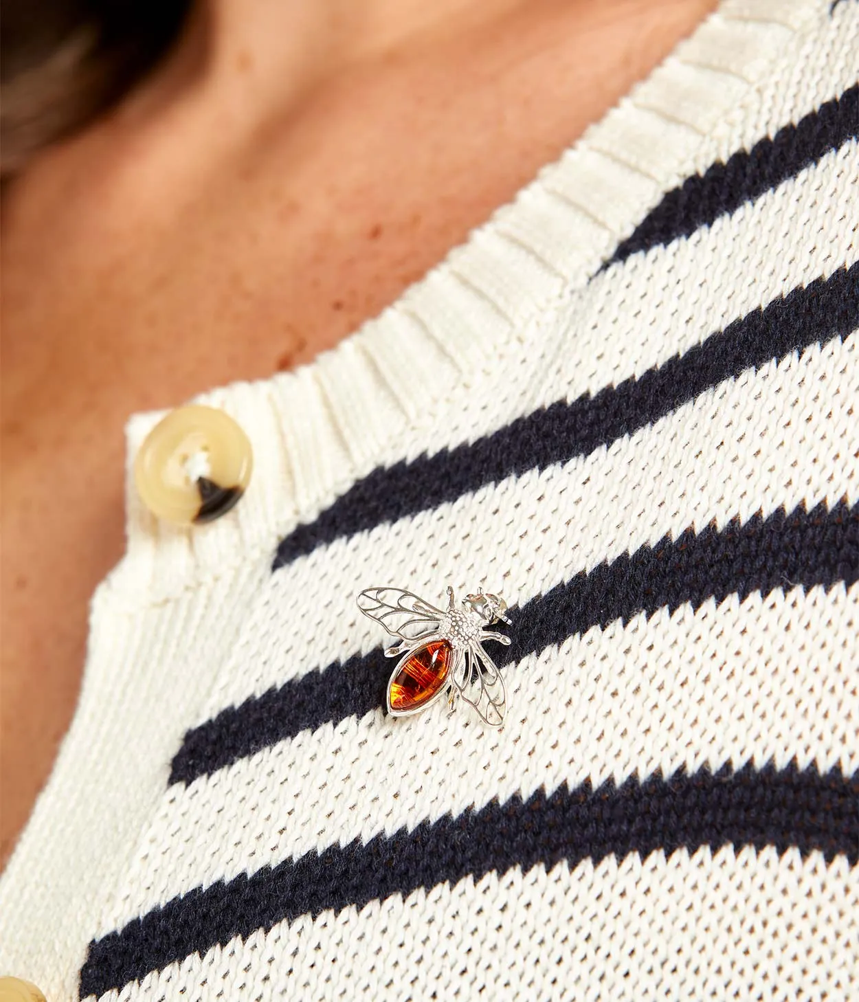 Shop the Exquisite Amber Bee Brooch - Perfect for a Thoughtful and Personalized Gift