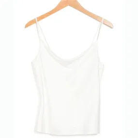 Silky Satin Solid Camisole - Ivory