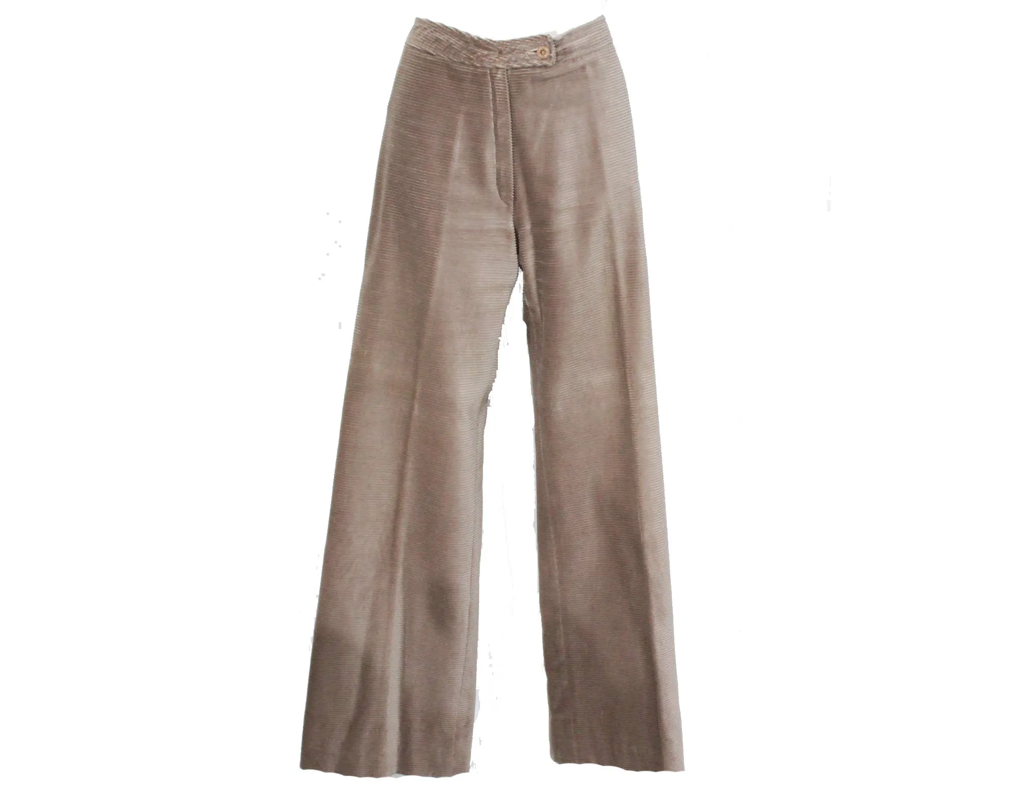 Size 6 Pant Suit - Designer Liz Claiborne Pantsuit - Plush Mushroom Beige Corduroy Jacket Blazer & Pant - 1970s 80s Trouser Set - Waist 27.5