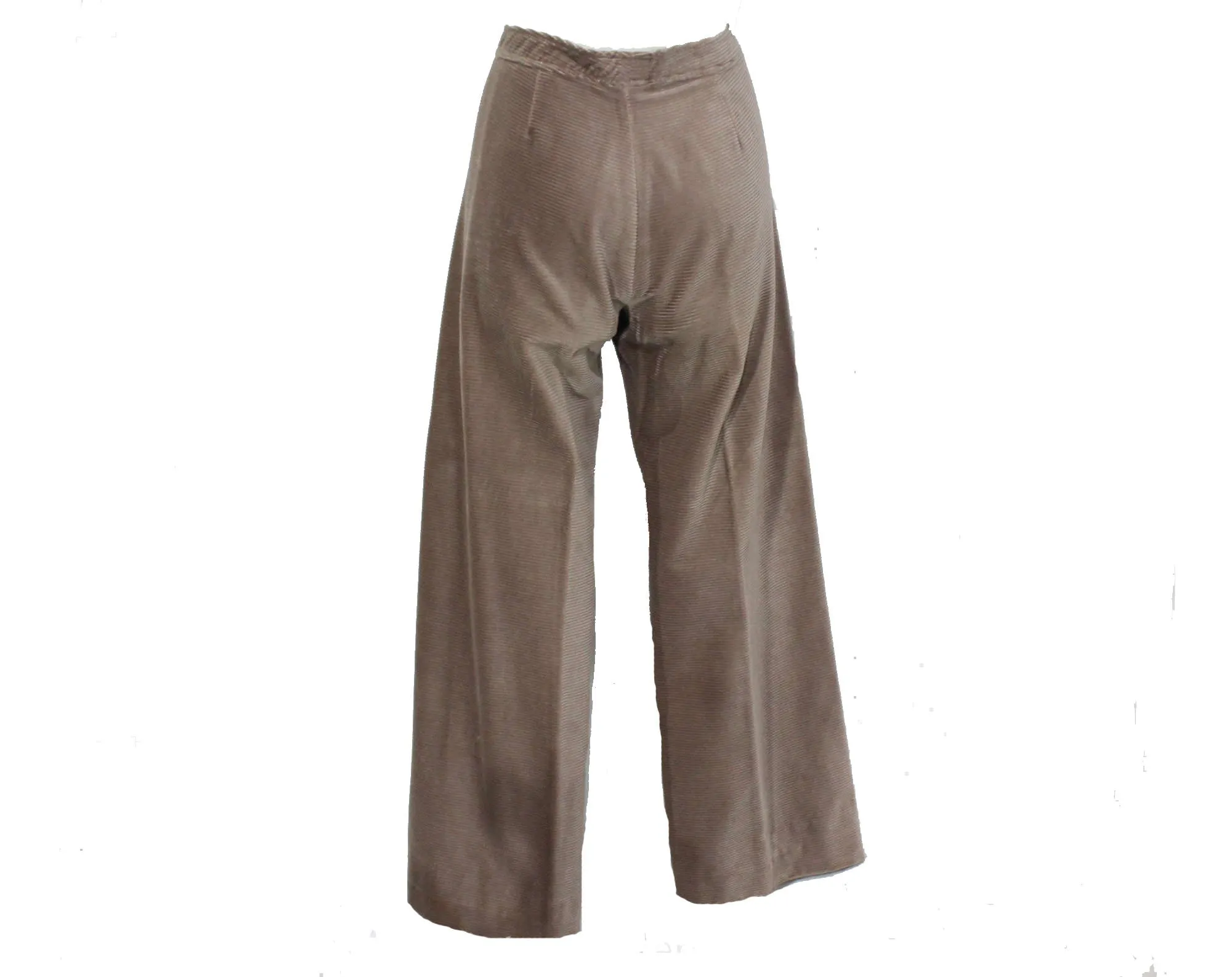 Size 6 Pant Suit - Designer Liz Claiborne Pantsuit - Plush Mushroom Beige Corduroy Jacket Blazer & Pant - 1970s 80s Trouser Set - Waist 27.5
