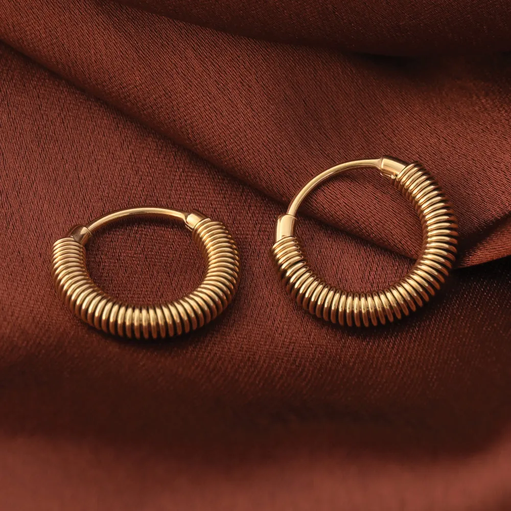 Spring Hoop Earrings
