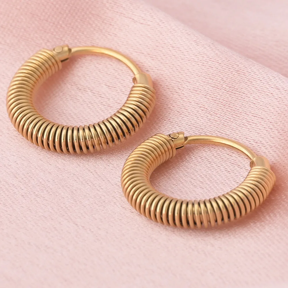 Spring Hoop Earrings