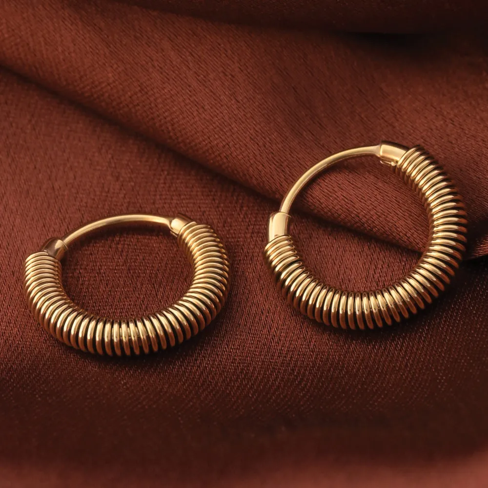 Spring Hoop Earrings