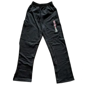 STA Plaid Applique Sweatpants Black