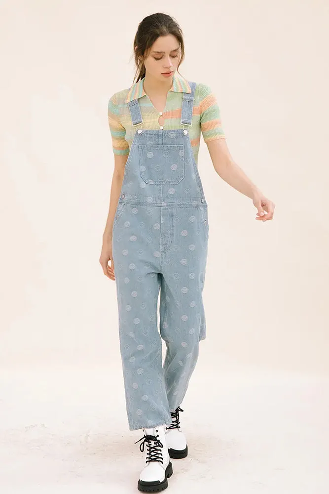 Storia Happy Face Denim Overall