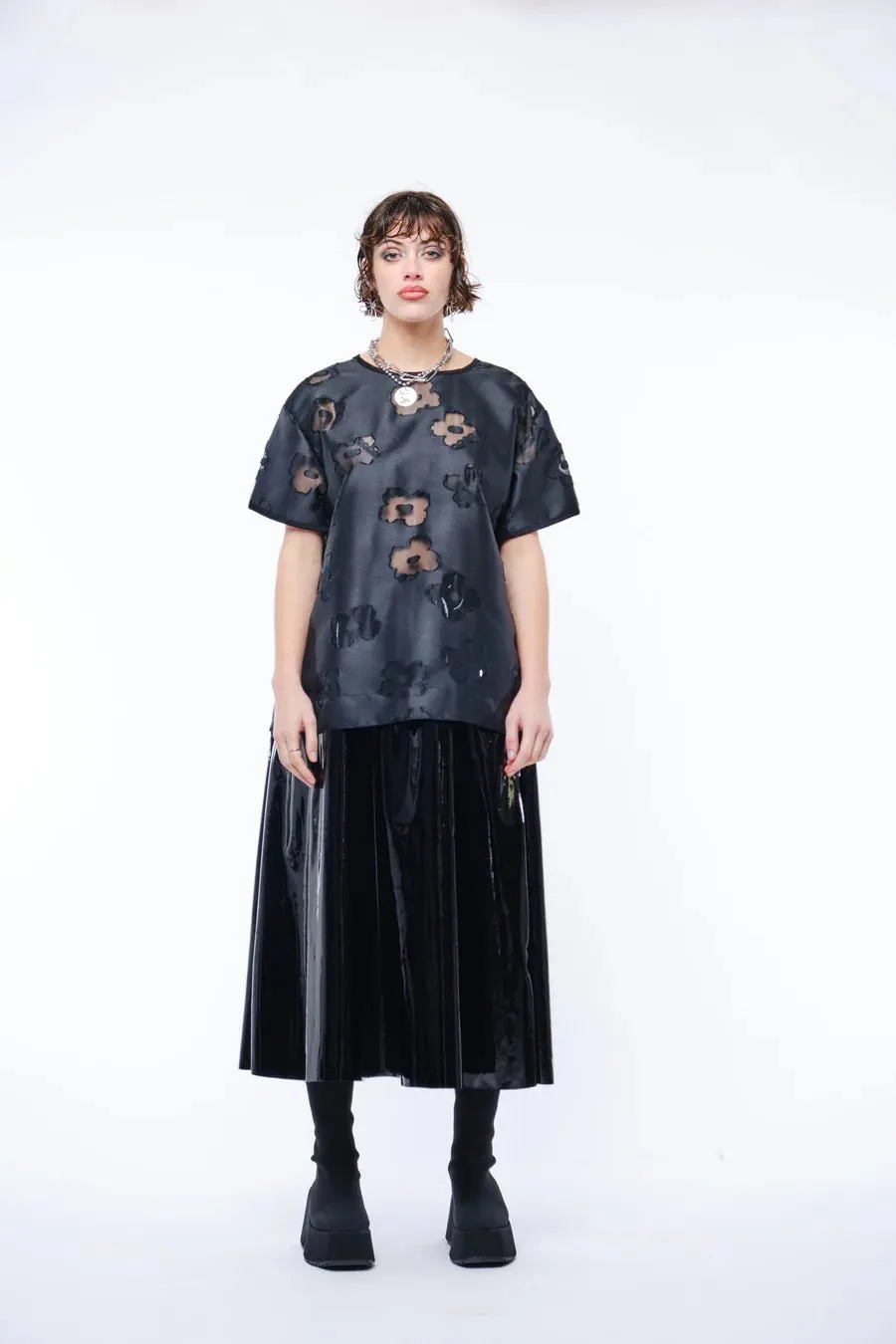 Sven Top | Black Floral