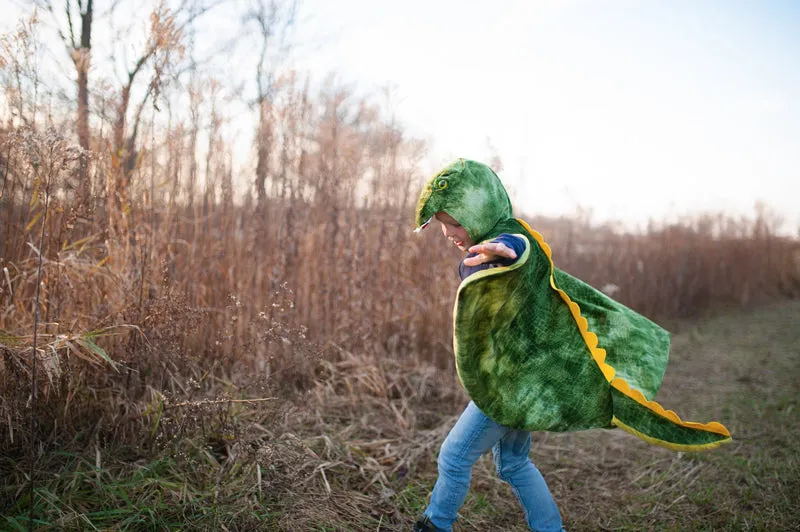 T-Rex Hooded Cape by Great Pretender Size 4-5 Dinosaur toy 3yrs 