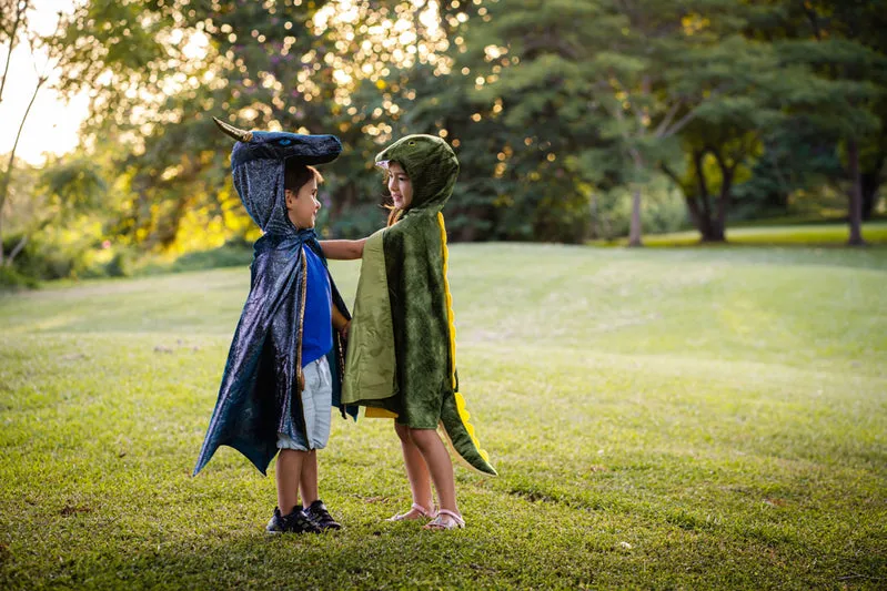 T-Rex Hooded Cape by Great Pretender Size 4-5 Dinosaur toy 3yrs 