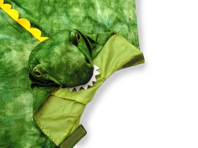 T-Rex Hooded Cape by Great Pretender Size 4-5 Dinosaur toy 3yrs 