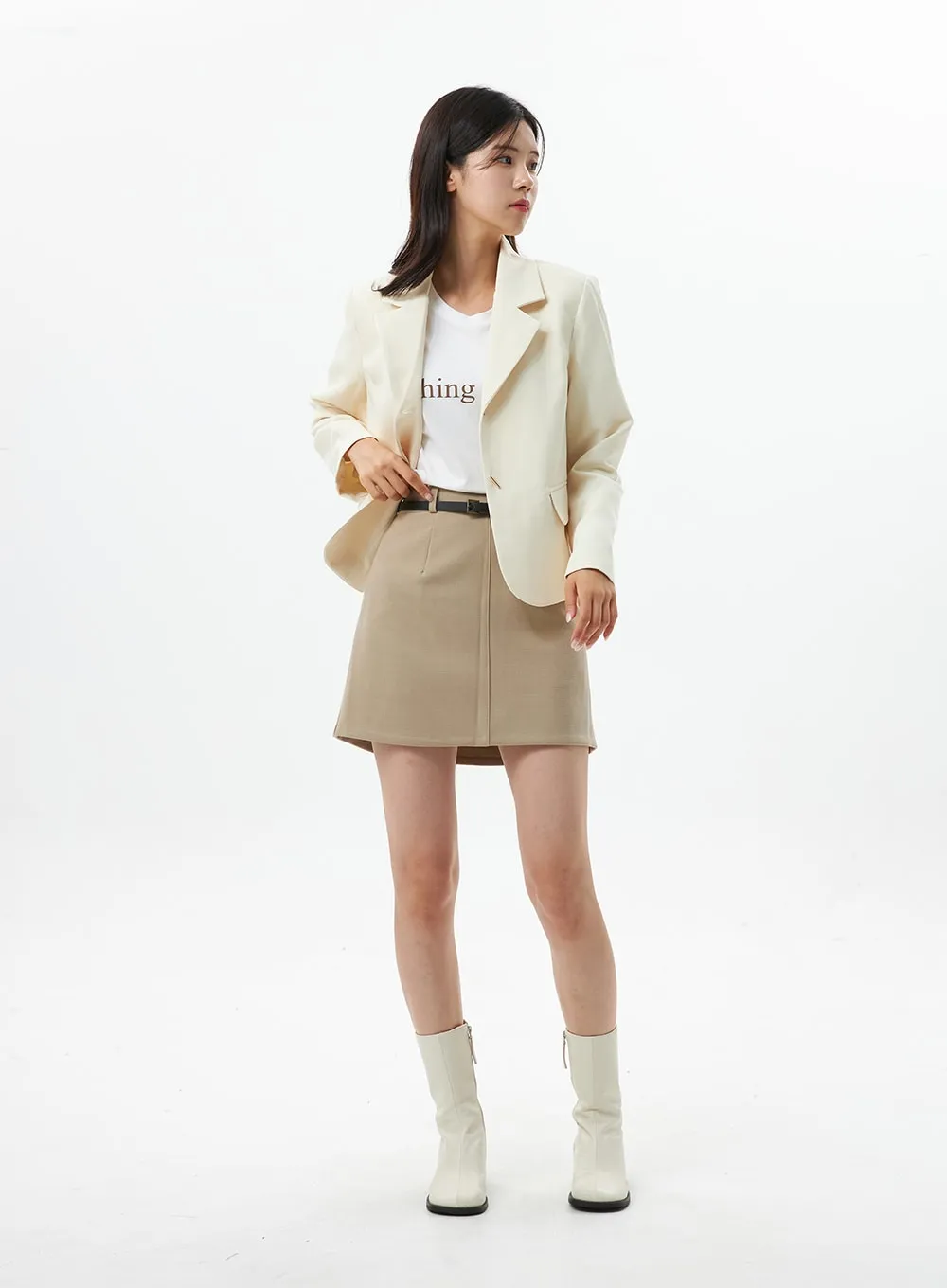 Tailored Blazer with Stick Buttons OS325