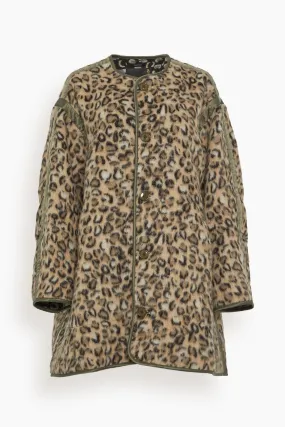 Taped Liner Coat in Wooly Leopard